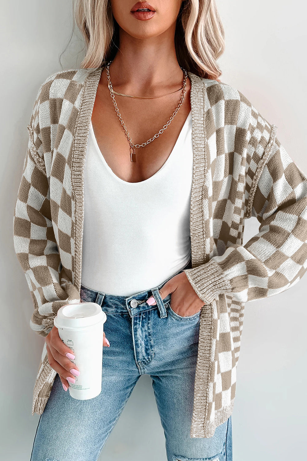 PREORDER: CIENNA Checkered Cardi 9.2.25