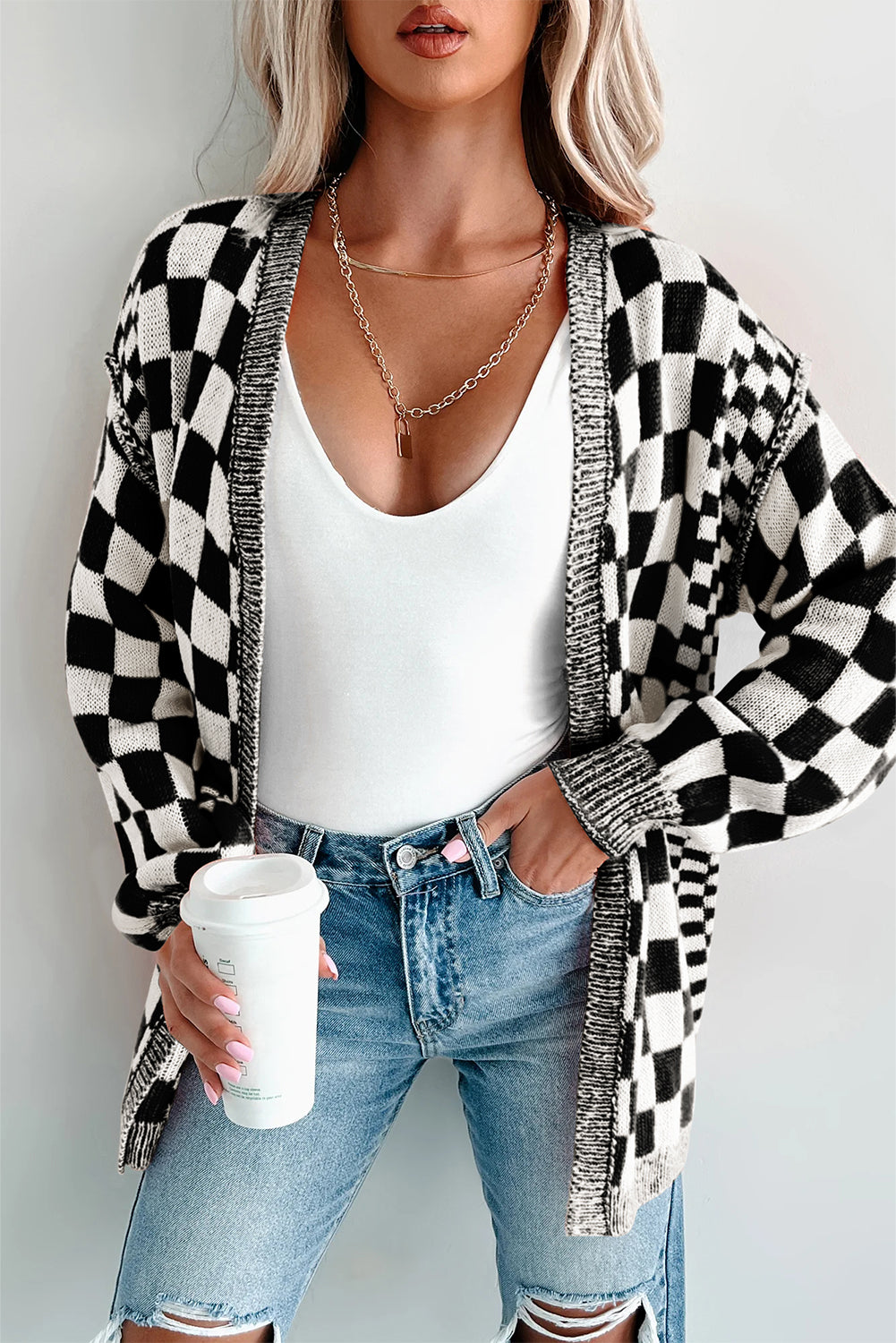 PREORDER: CIENNA Checkered Cardi 9.2.25