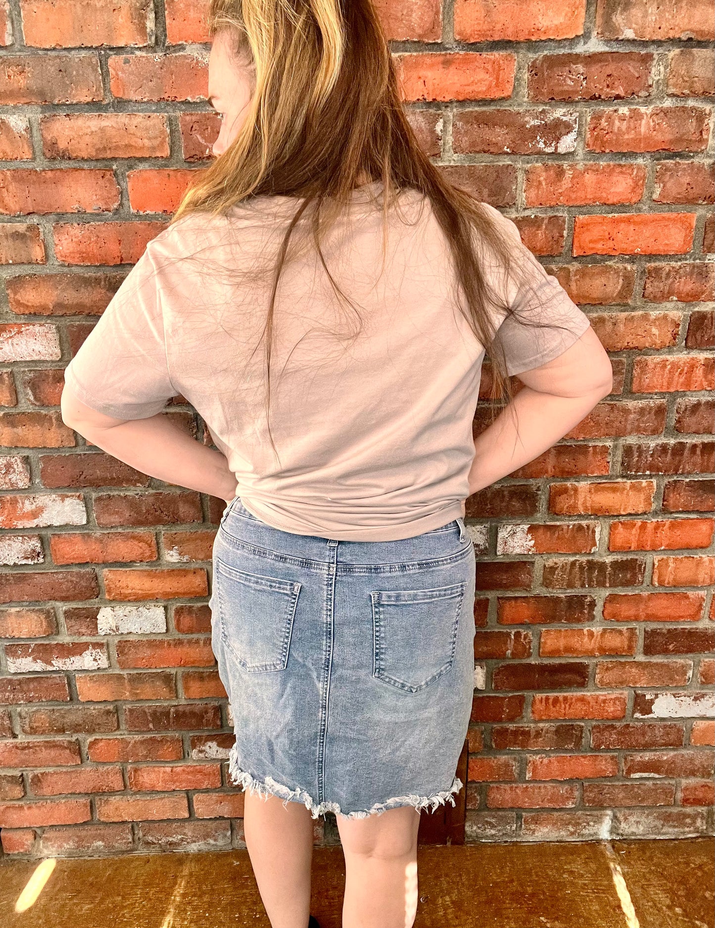 Kelsey’s Closet: XL - Heart Jean Skirt