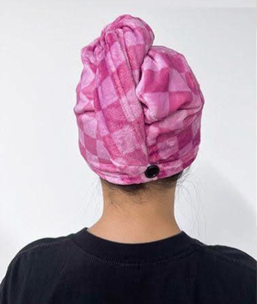 Printed Hair Drying Towel