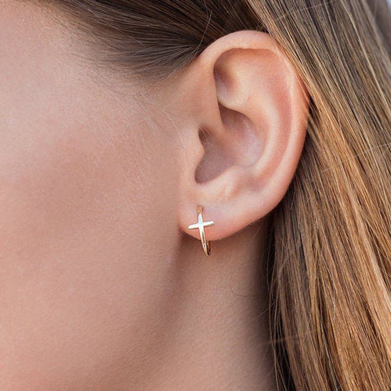 Preorder: Faith Cross Hoops
