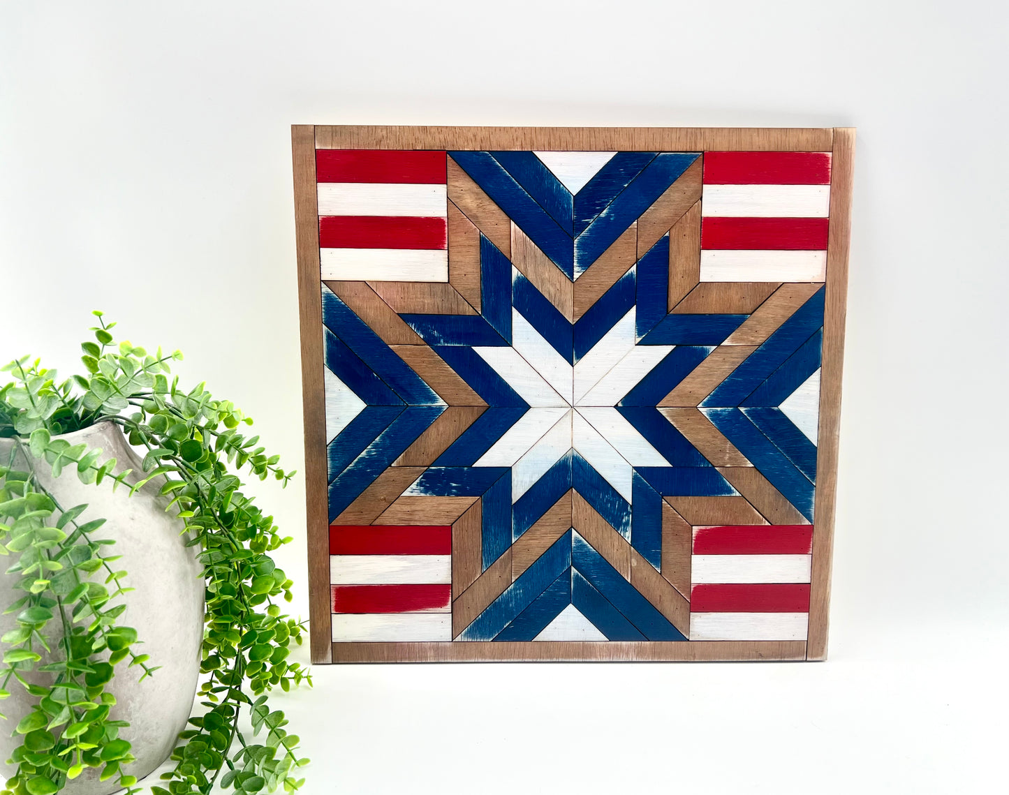 Stripe Barn Quilt Sign **with or without bow**