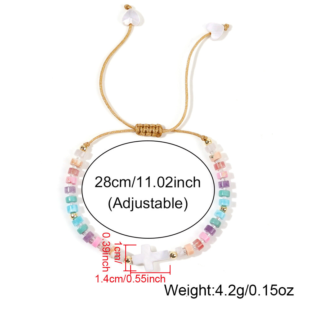 Pastel Cross Bracelet