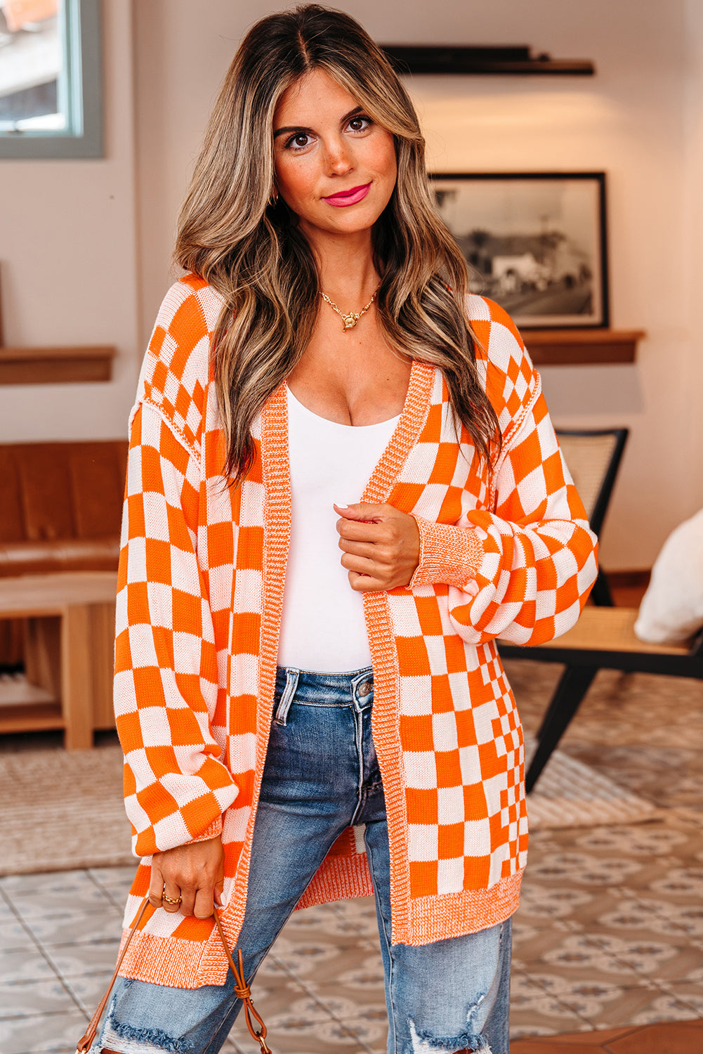 PREORDER: CIENNA Checkered Cardi 9.2.25