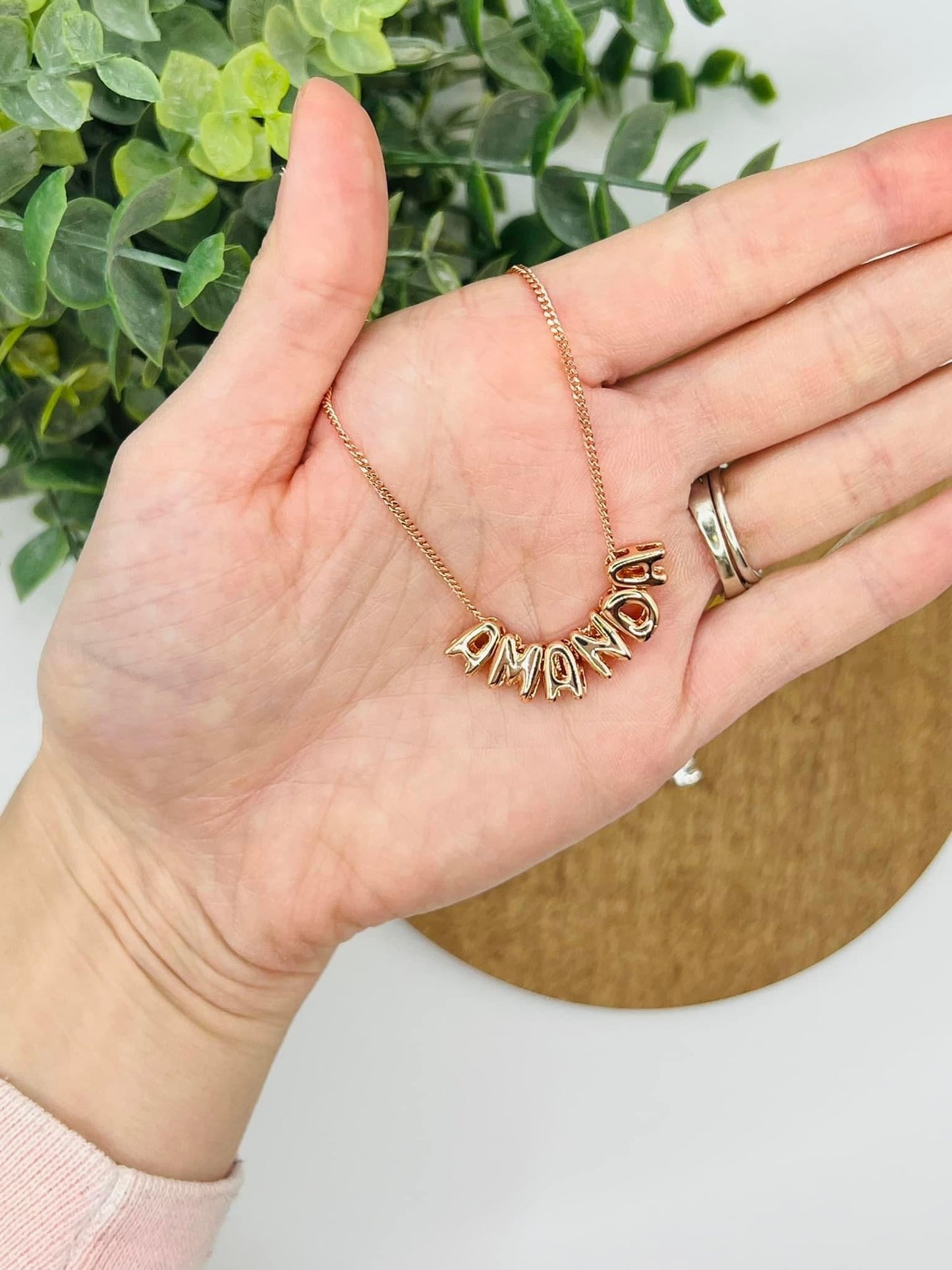 *Preorder: Bubble Letter Name Necklace*