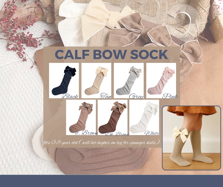 PREORDER: Calf Bow socks 9.2.25