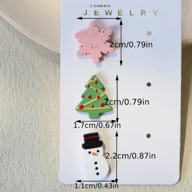 Winter Acrylic Studs Sets