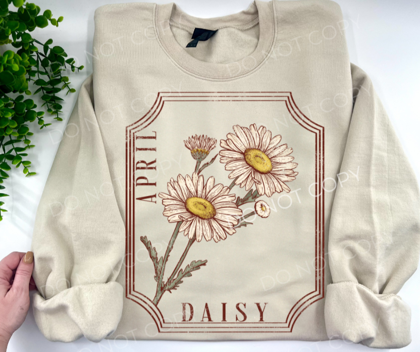 April Daisy Birth Flower - Custom
