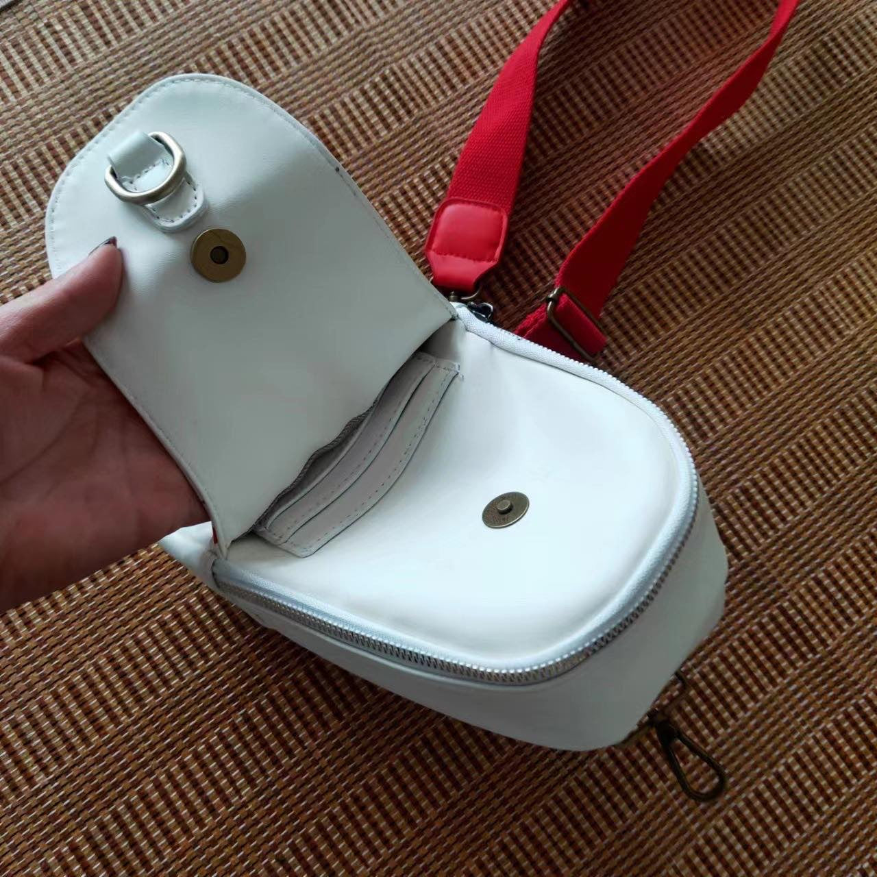 READY TO SHIP: Leather Sports Sling Bag