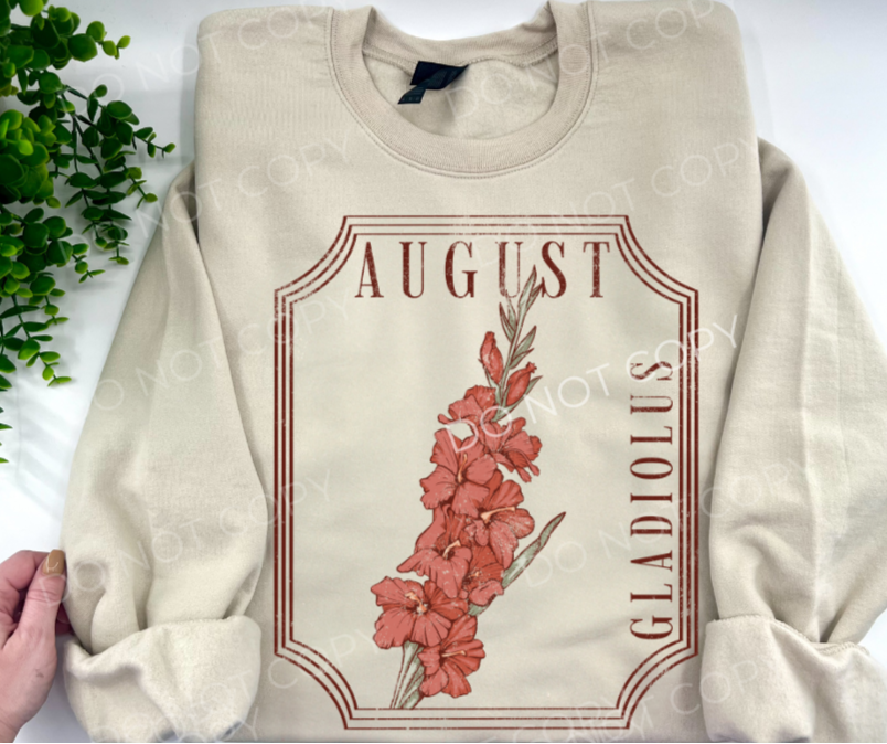 August Gladiolus Birth Flower - Custom
