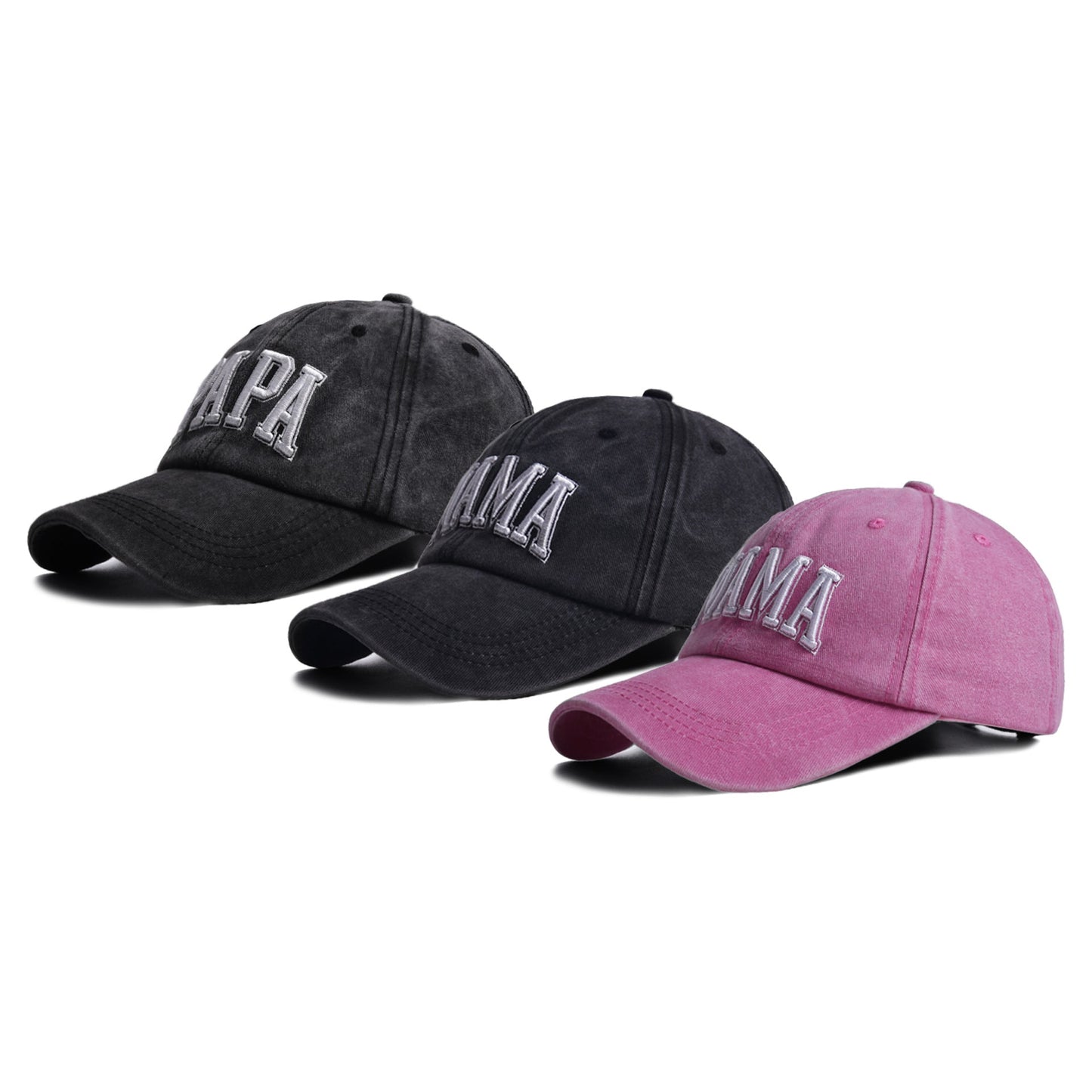 PREORDER: Cotton Embroidered Mama, Papa & Mini Hats 5.19.25