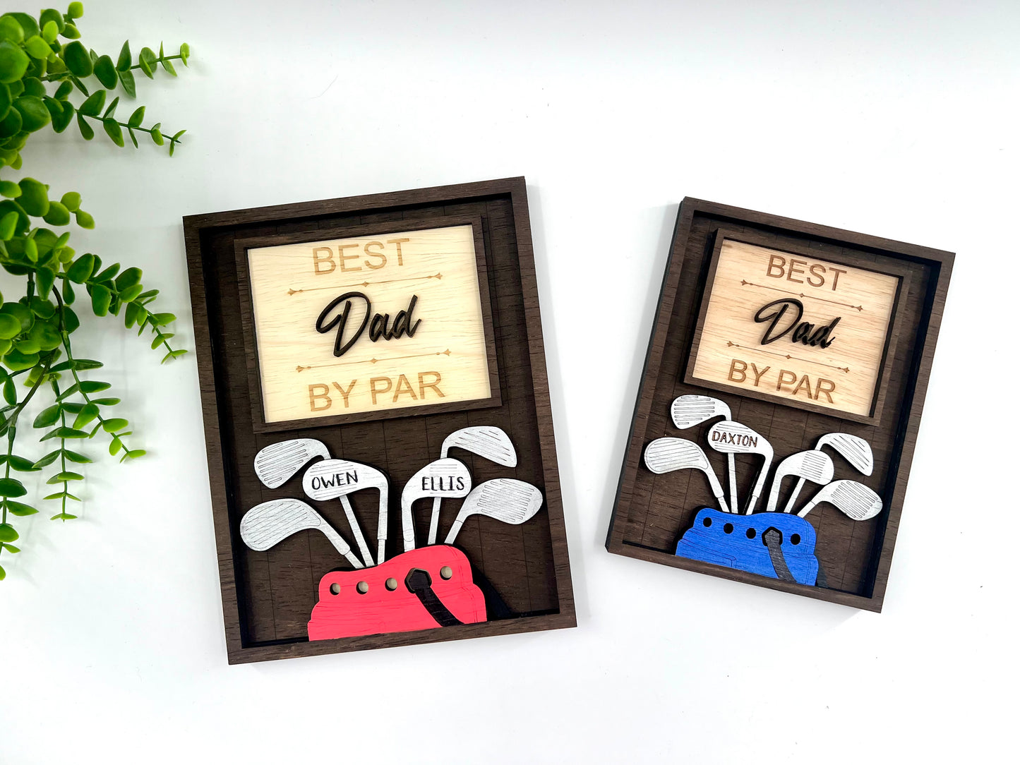 Best **custom name** By Par - Wood Sign