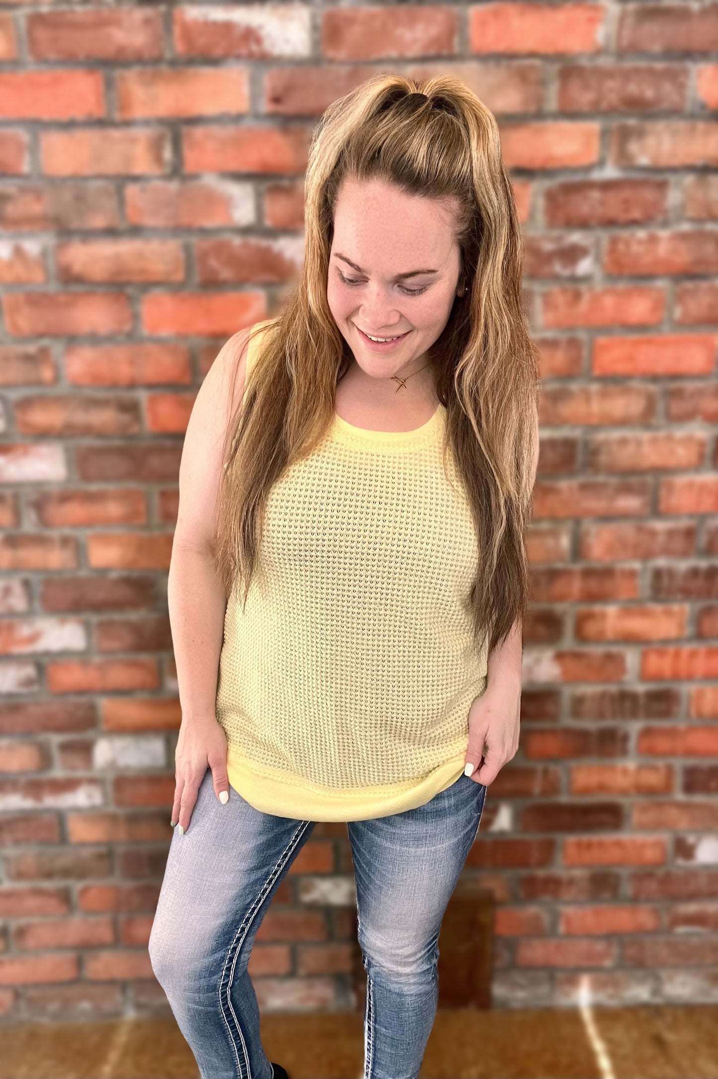 Kelsey’s Closet: Large - Butter Yellow JadyK Tank