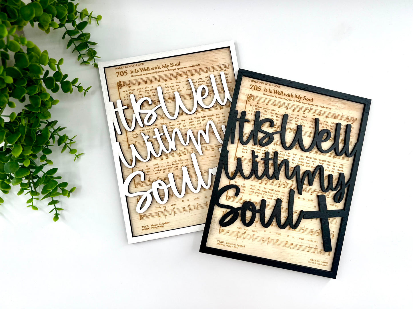 Old Hymns - Laser Engraved Wood Sign
