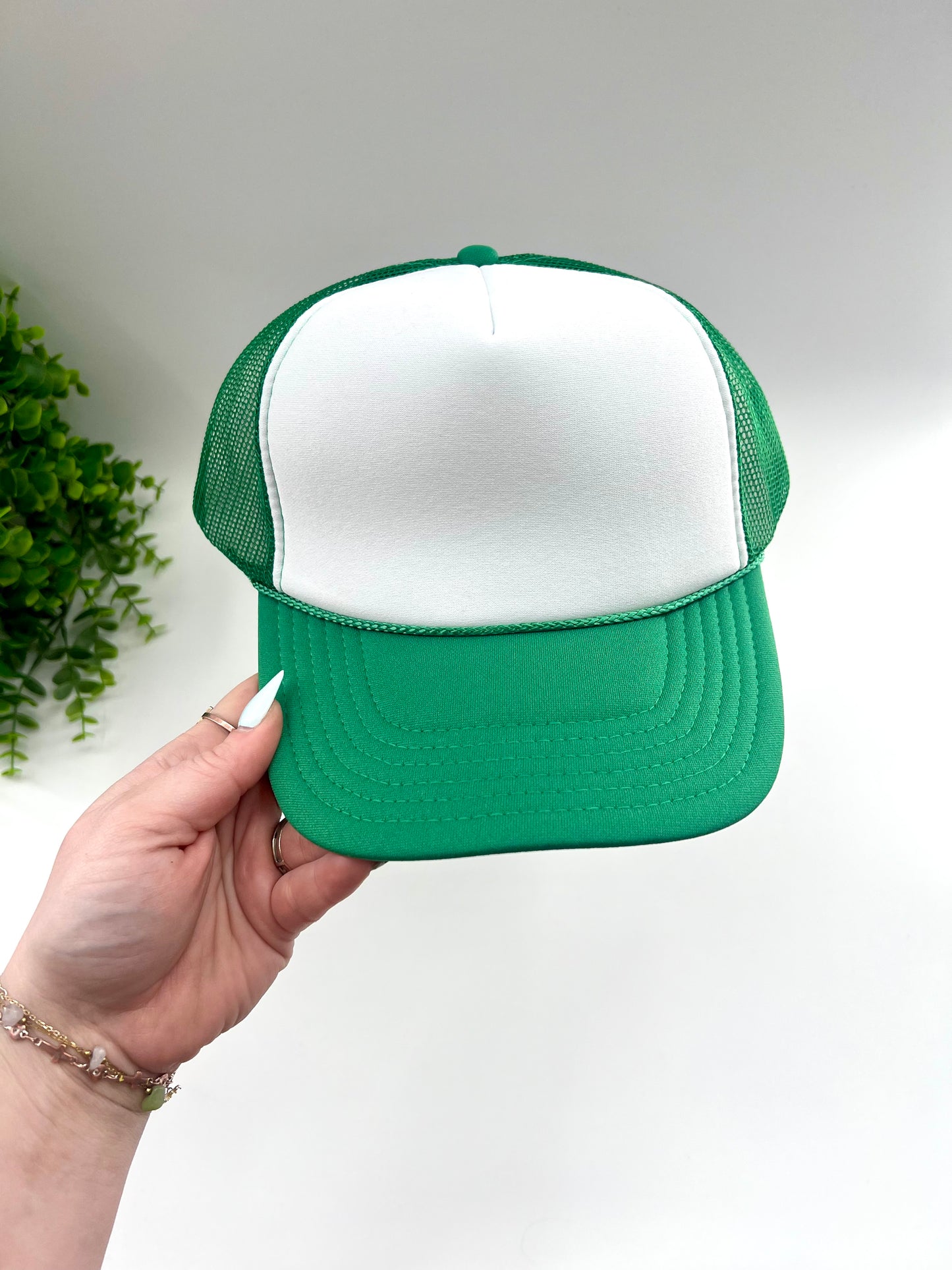 Green Trucker Hat - Pick N Press Trucker Bar
