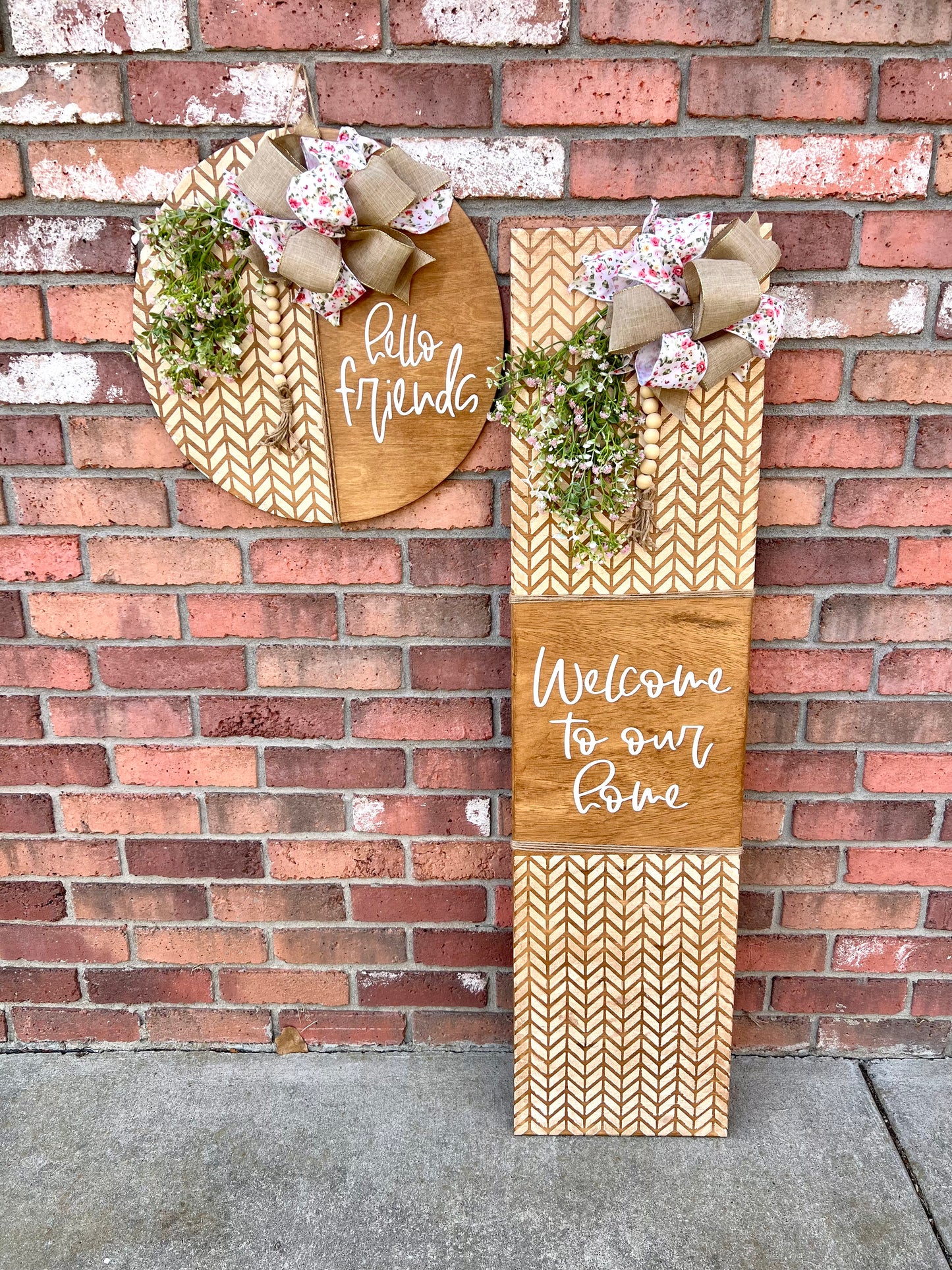 Hello Friends - 18” Door Hanger