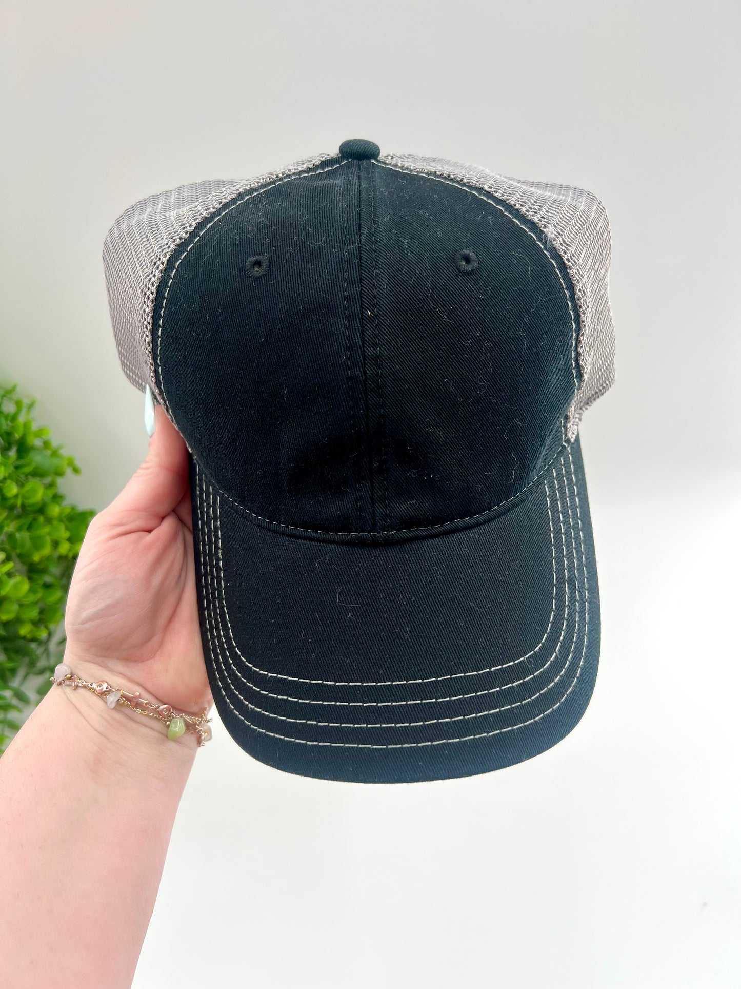 Black/Gray Trucker Hat - Pick N Press Trucker Bar