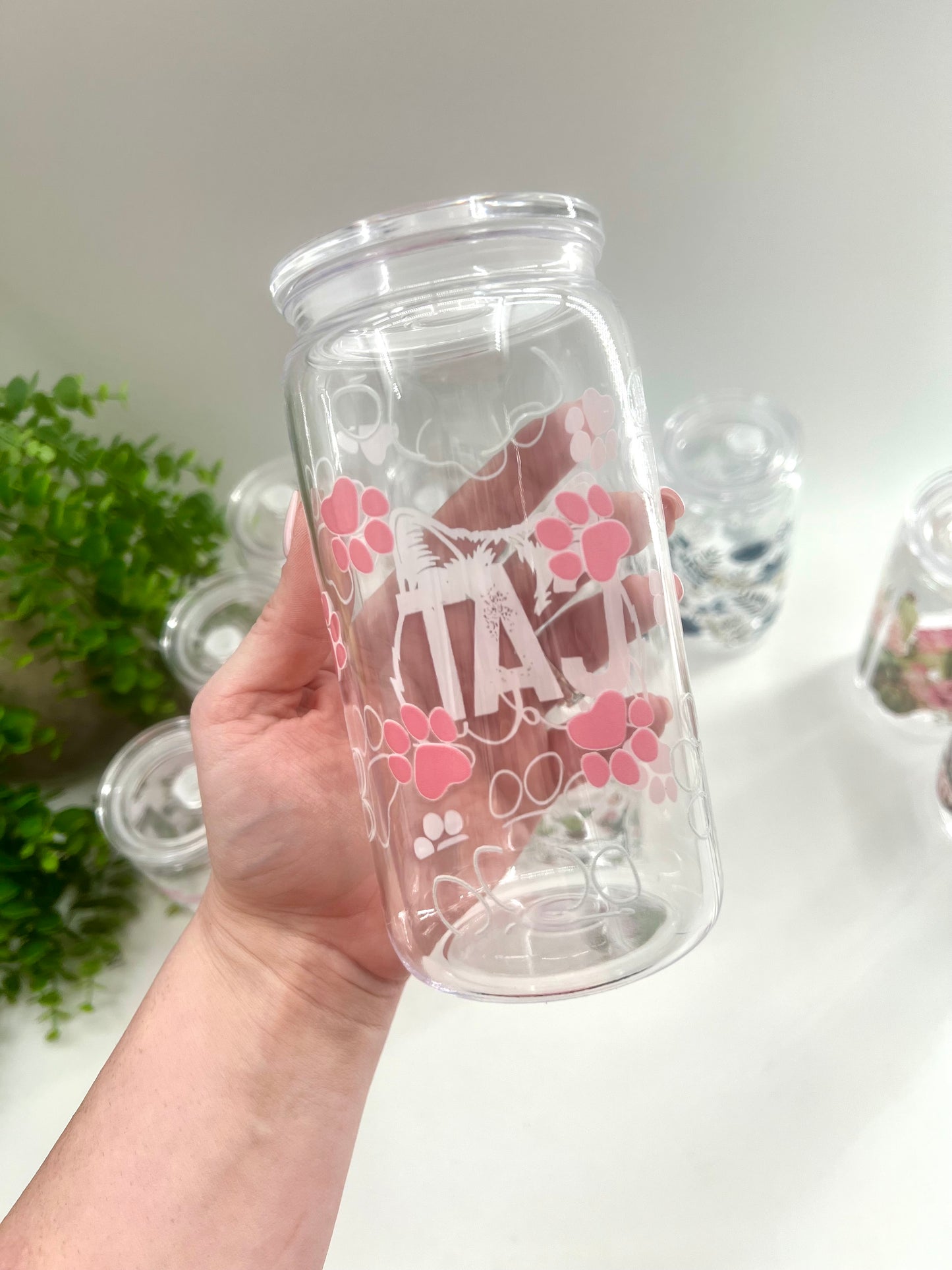 READY TO SHIP: Cat Lady 12 oz Plastic Cup **comes with straw