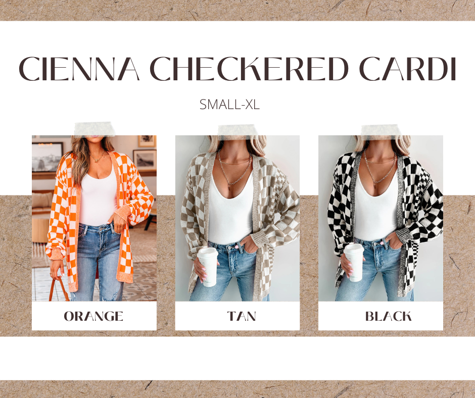 PREORDER: CIENNA Checkered Cardi 9.2.25