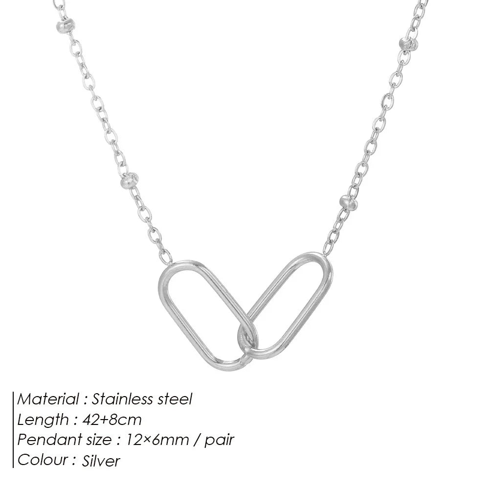 Chain Link Pendant Necklace