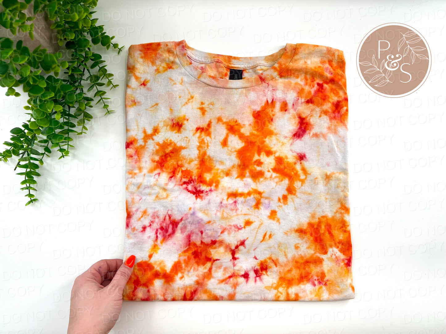 Orange Pop - Ice Dyed Blank