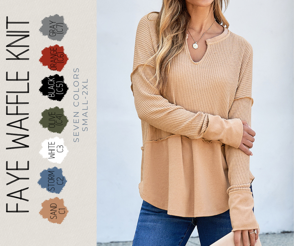 PREORDER: Faye Waffle Knit 9.2.25