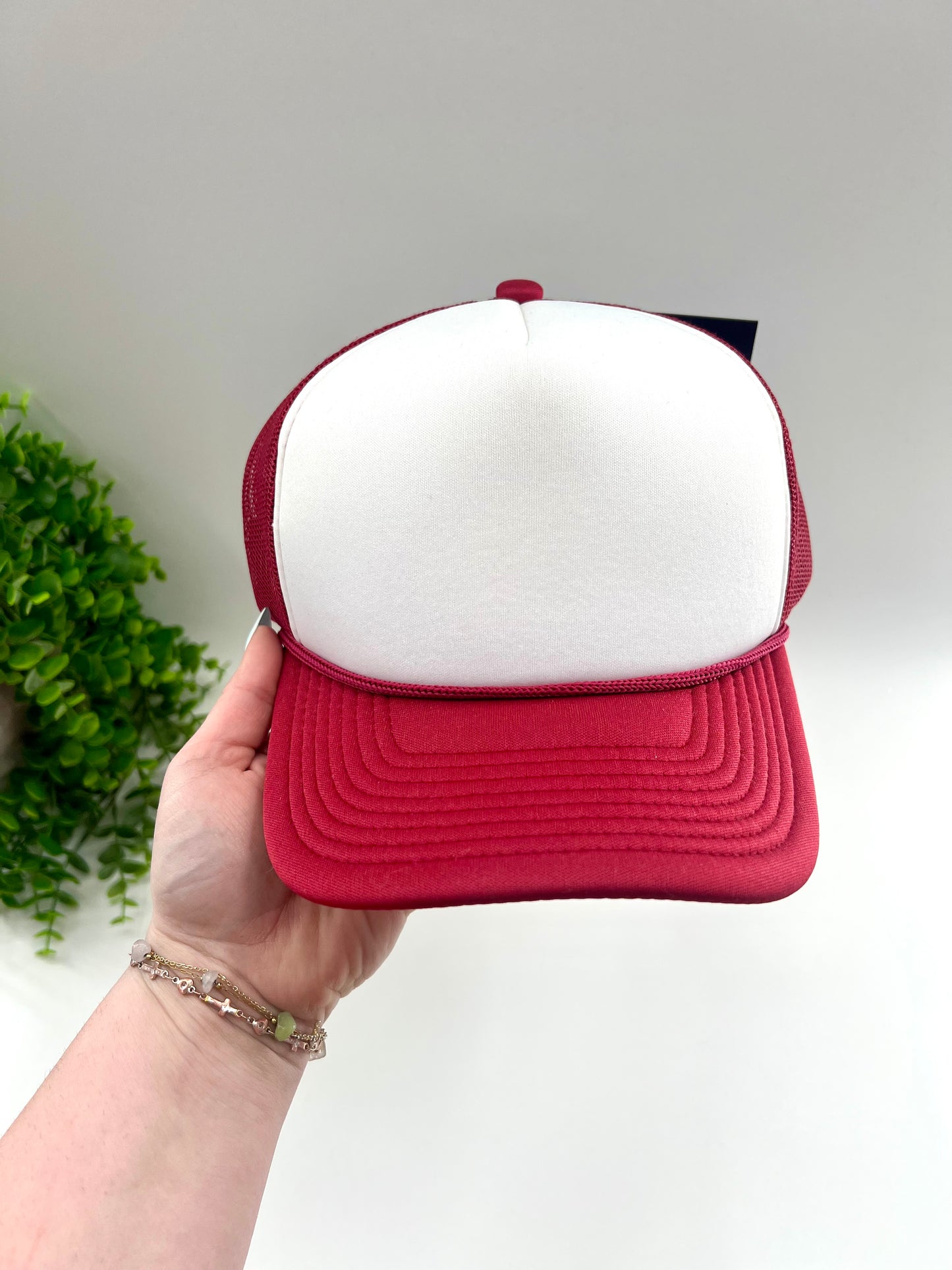 Burgandy Trucker Hat - Pick N Press Trucker Bar