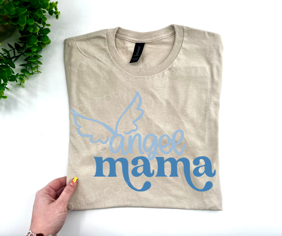 #302 - Angel Mama Blue - DIRECT TO FILM PRINT ONLY