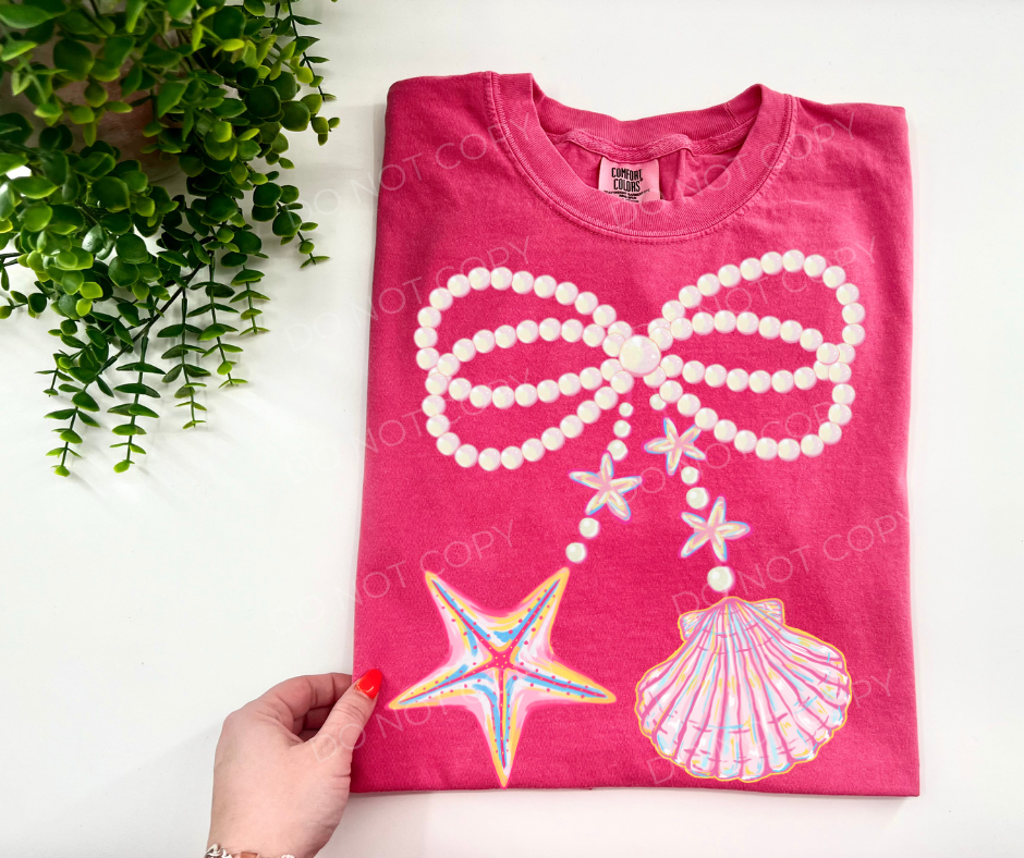 Coquette Pearl Summer Bow - Custom