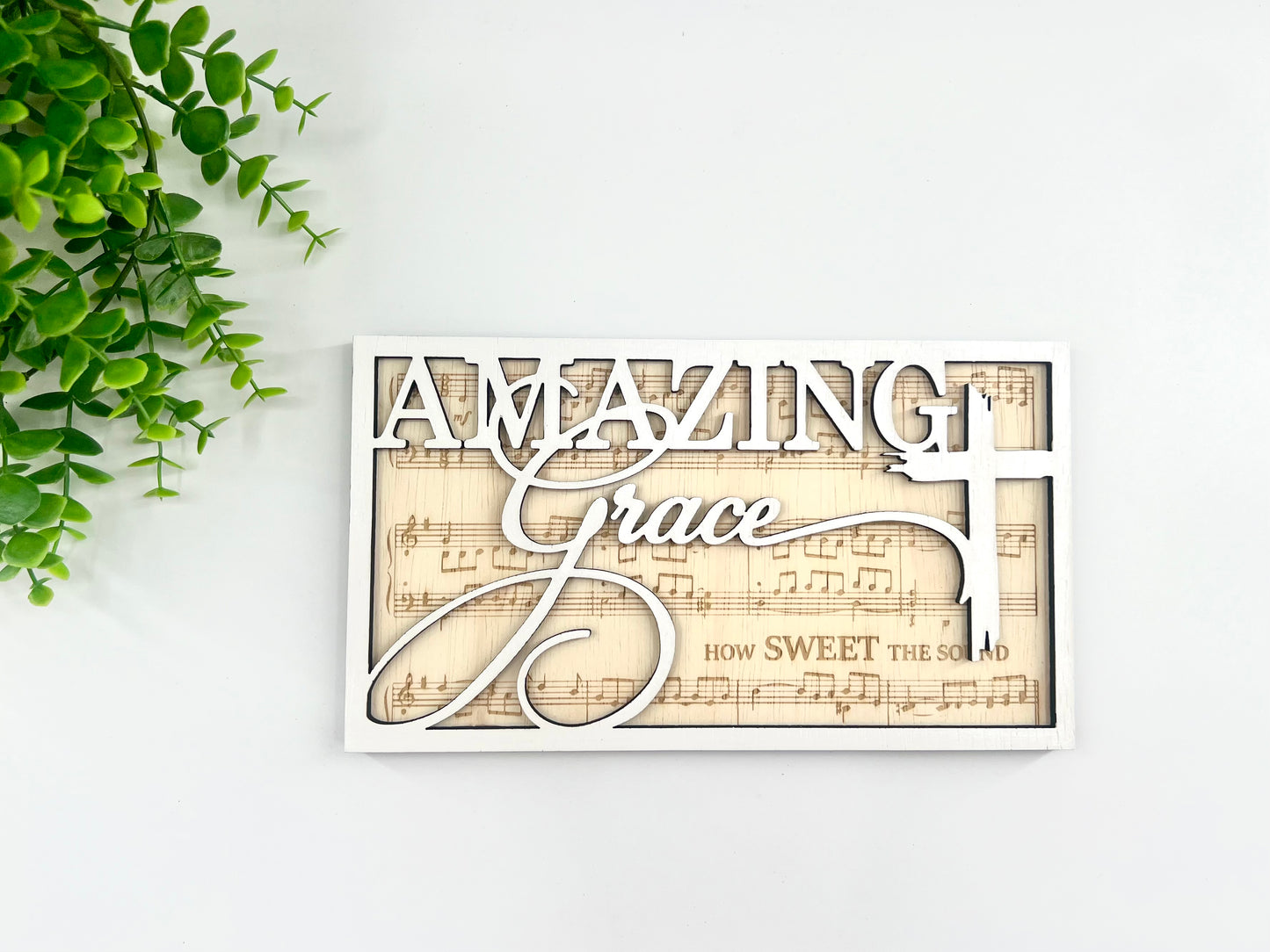 Old Hymns - Laser Engraved Wood Sign