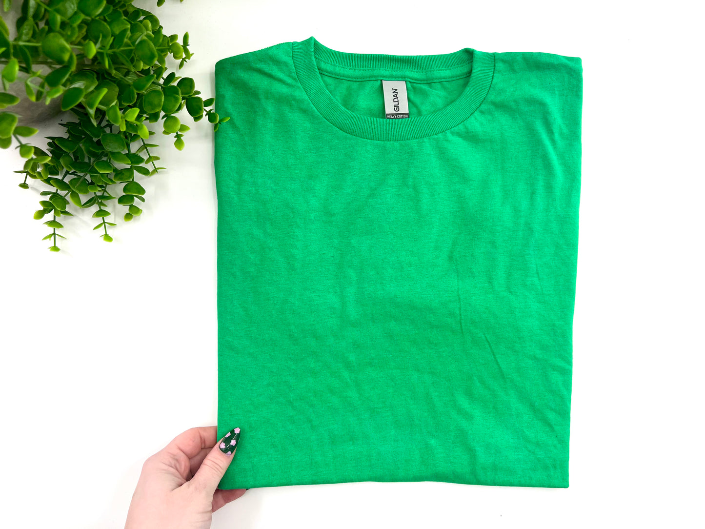 Youth Large - Kelly Green Gildan Heavy Cotton Tshirt