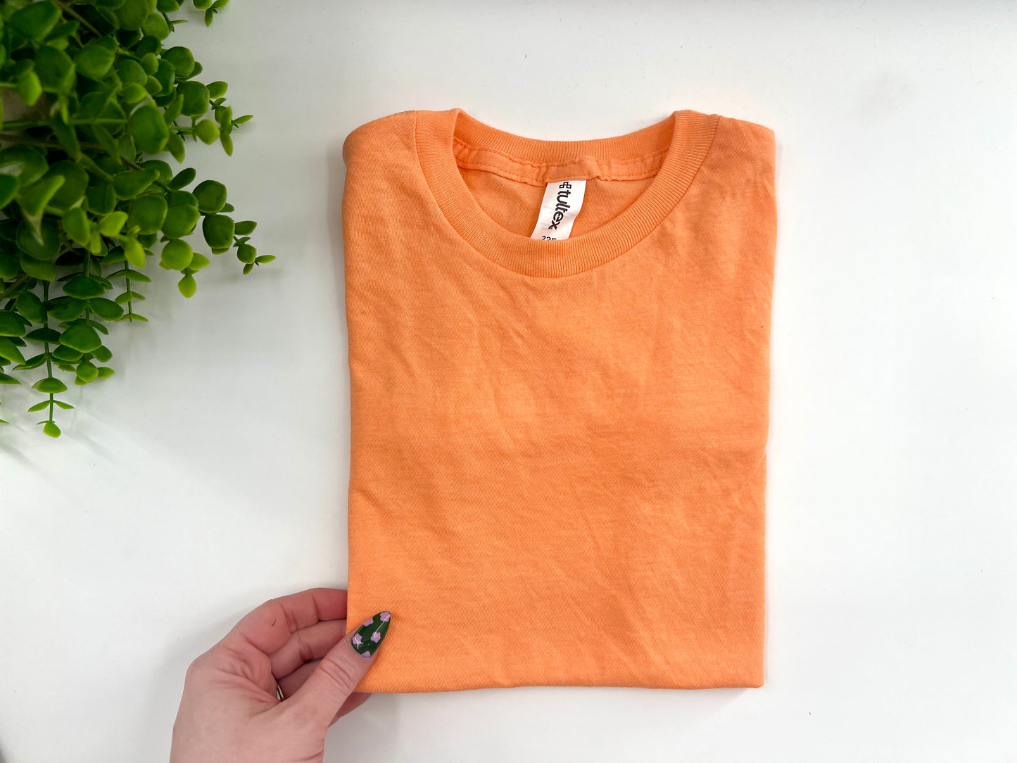 Youth Medium - Heather Canteloupe Tultex Tshirt