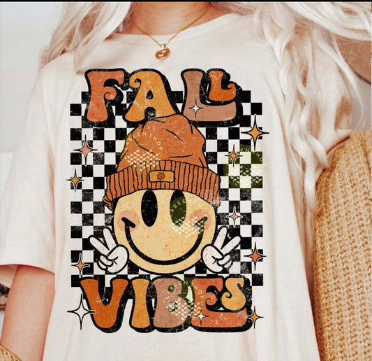 Retro Fall Vibes - Front Design - Custom