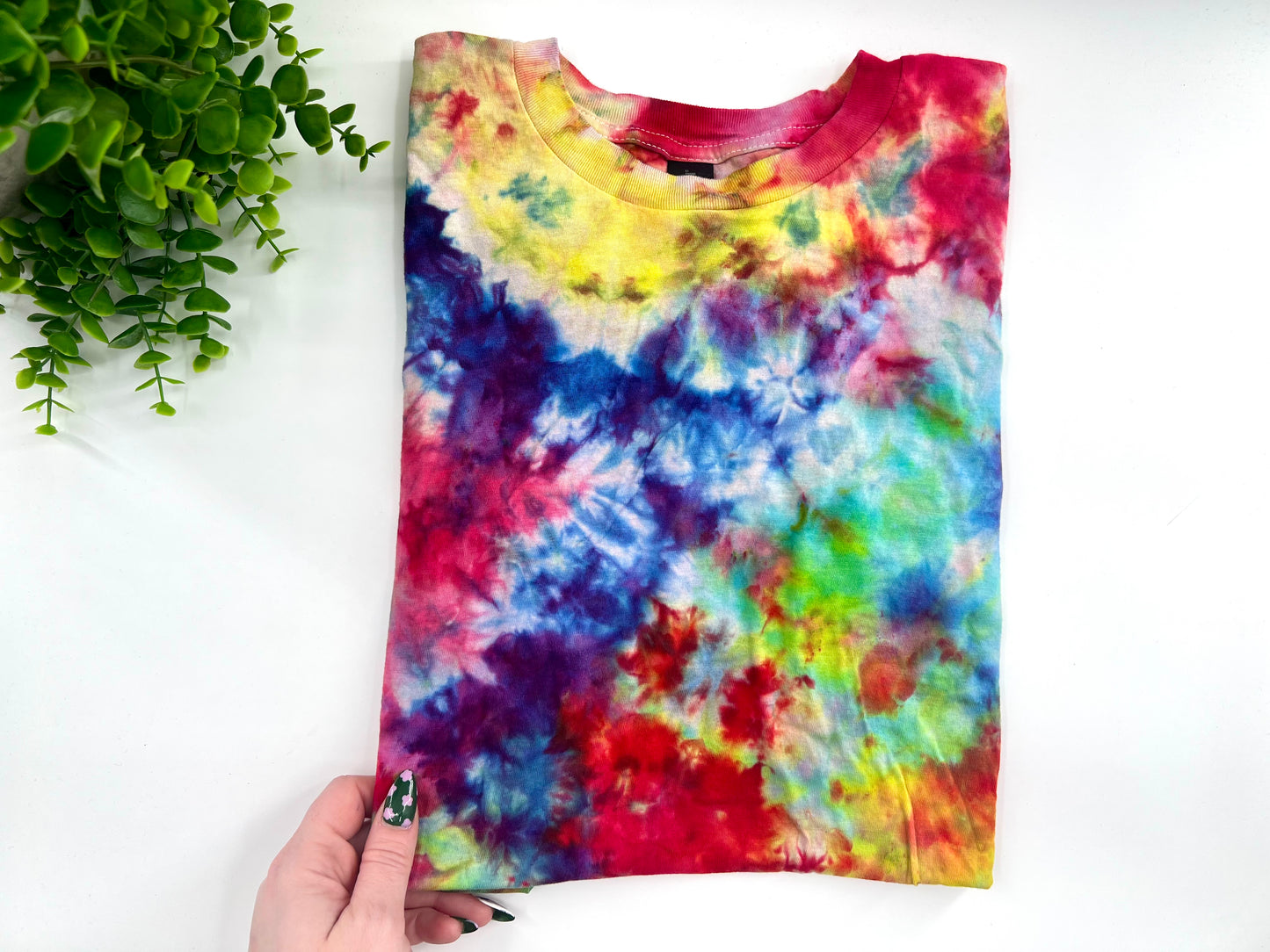 Youth XL - Rainbow Ice Dyed Tshirt