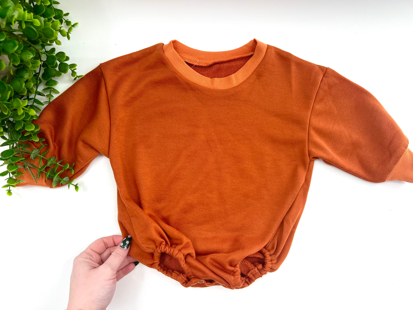 9-12 Months - Rust Bubble Romper