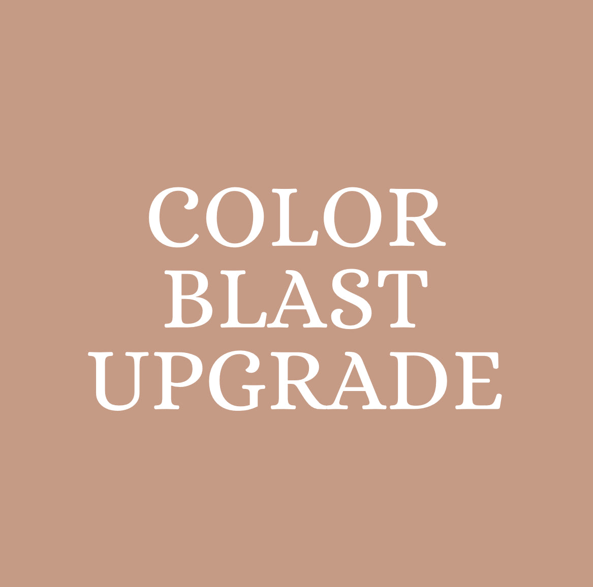 Colorblast Tshirt Upgrade