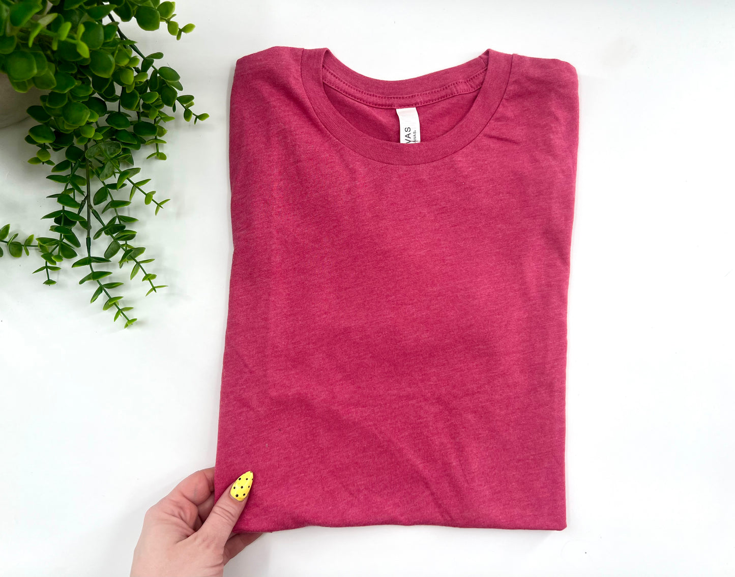 XS - Heather Raspberry - Bella Canvas