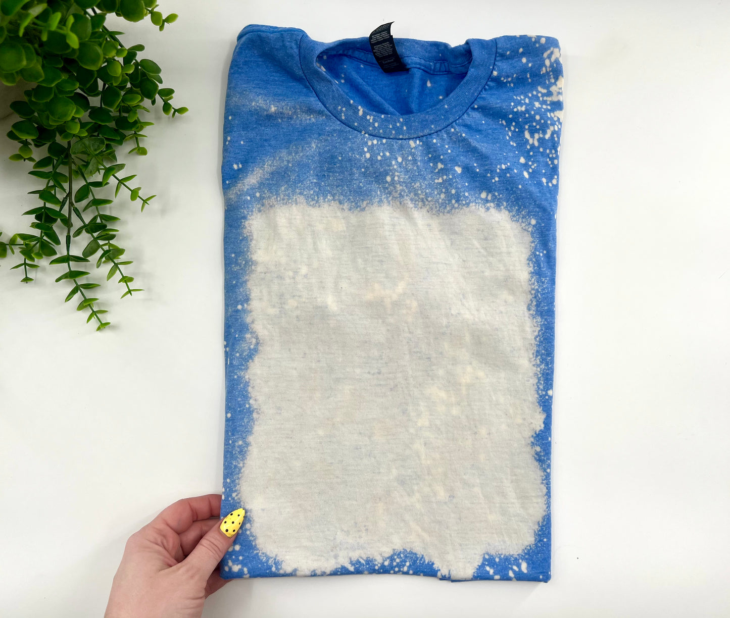 SMALL - Bleached Heather True Royal Tshirt - Gildan Softstyle