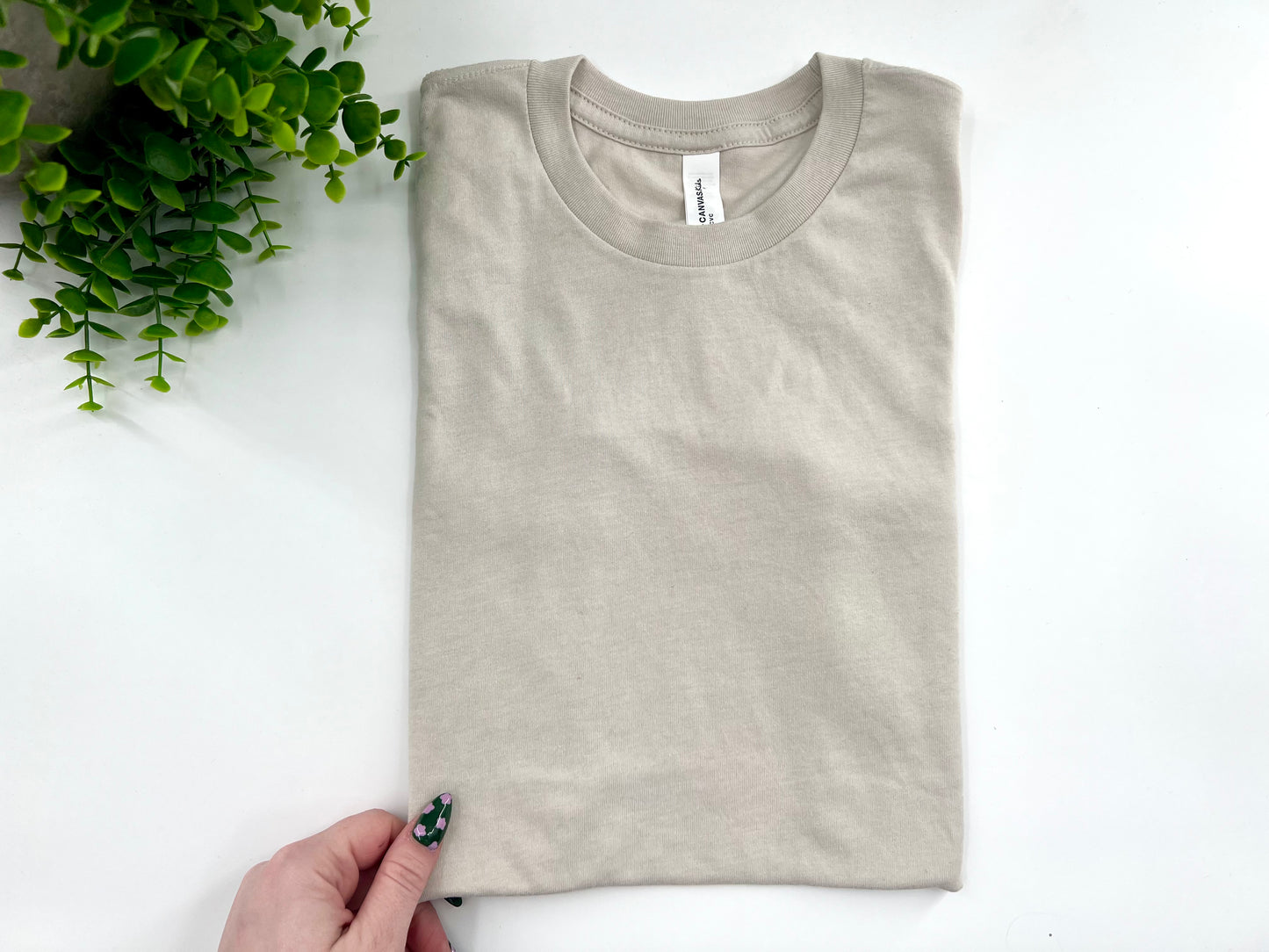 Youth Large - Heather Cement Bella Canvas Tshirt