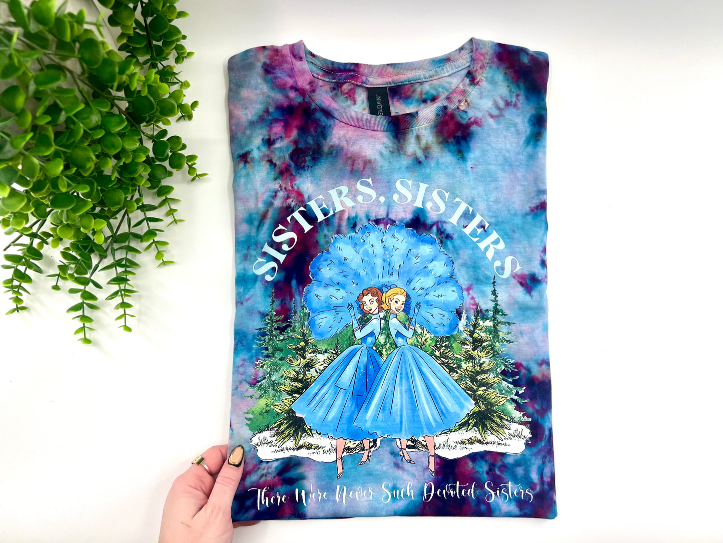 READY TO SHIP: XL - Sisters Ice Dyed Tshirt