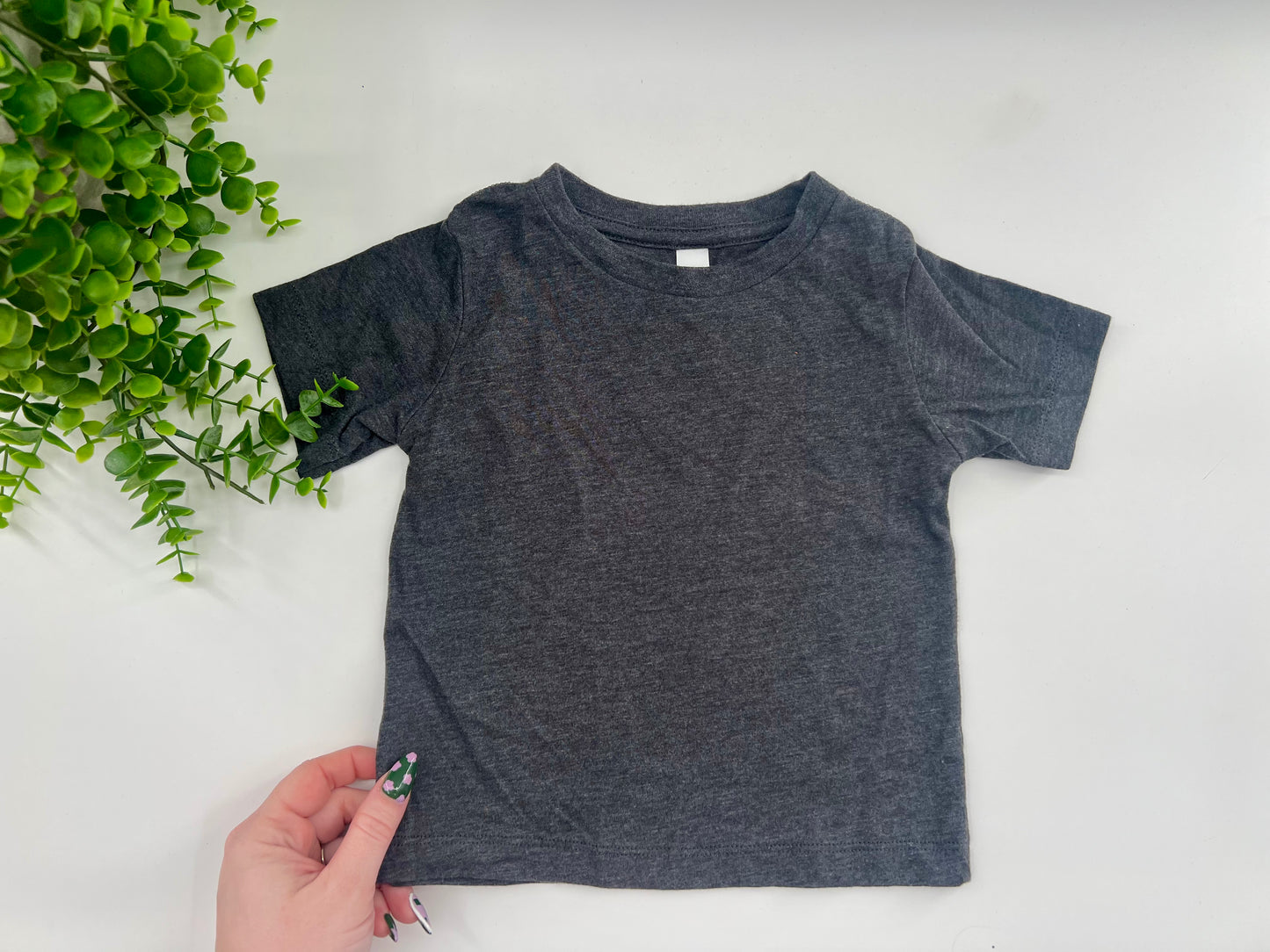 6/12 Months - Dark Heather Gray Bella Canvas