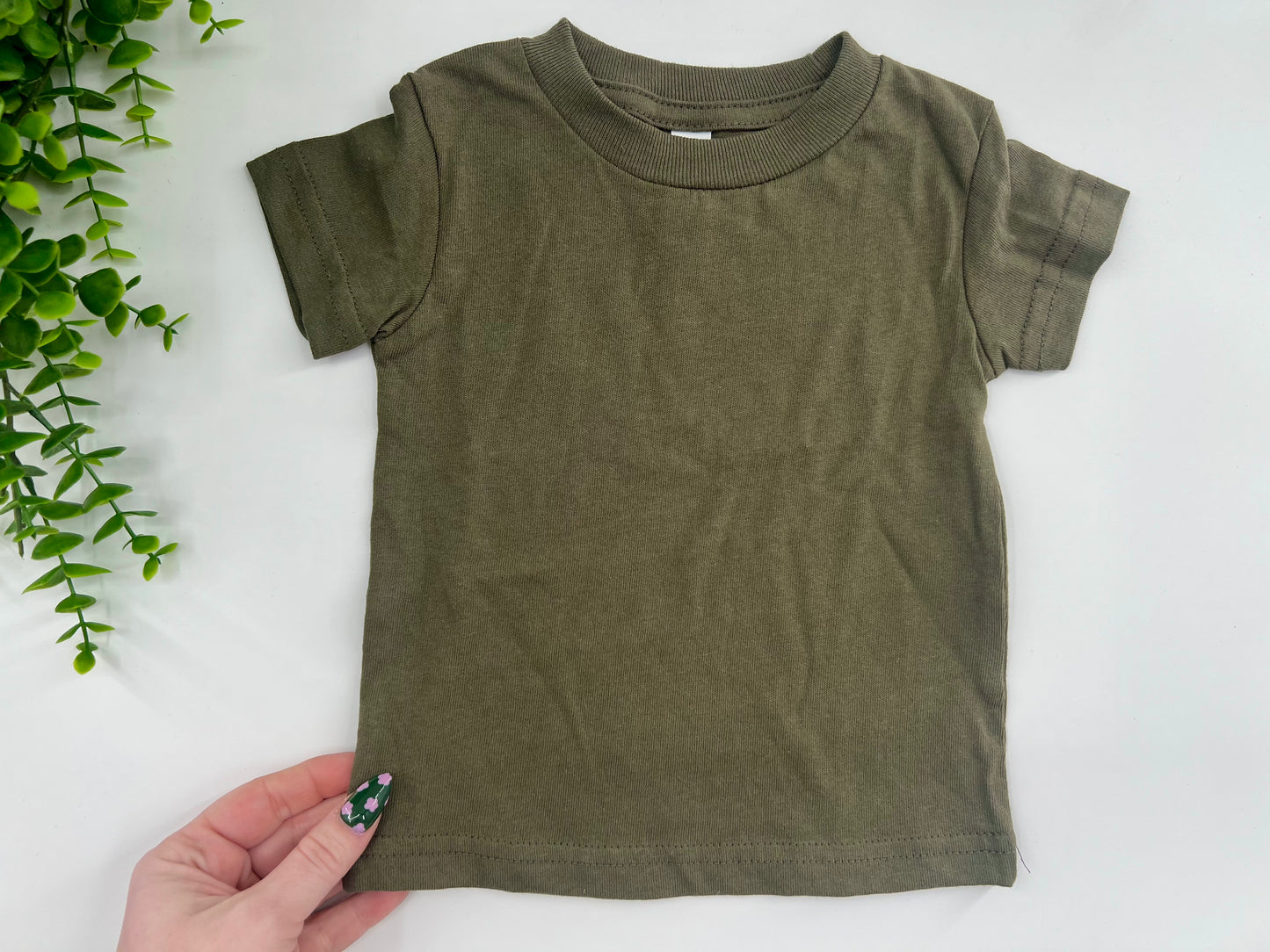 18 Months - Military Green Rabbit Skins Tee