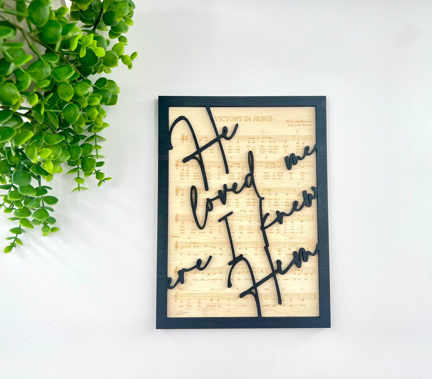 Old Hymns - Laser Engraved Wood Sign