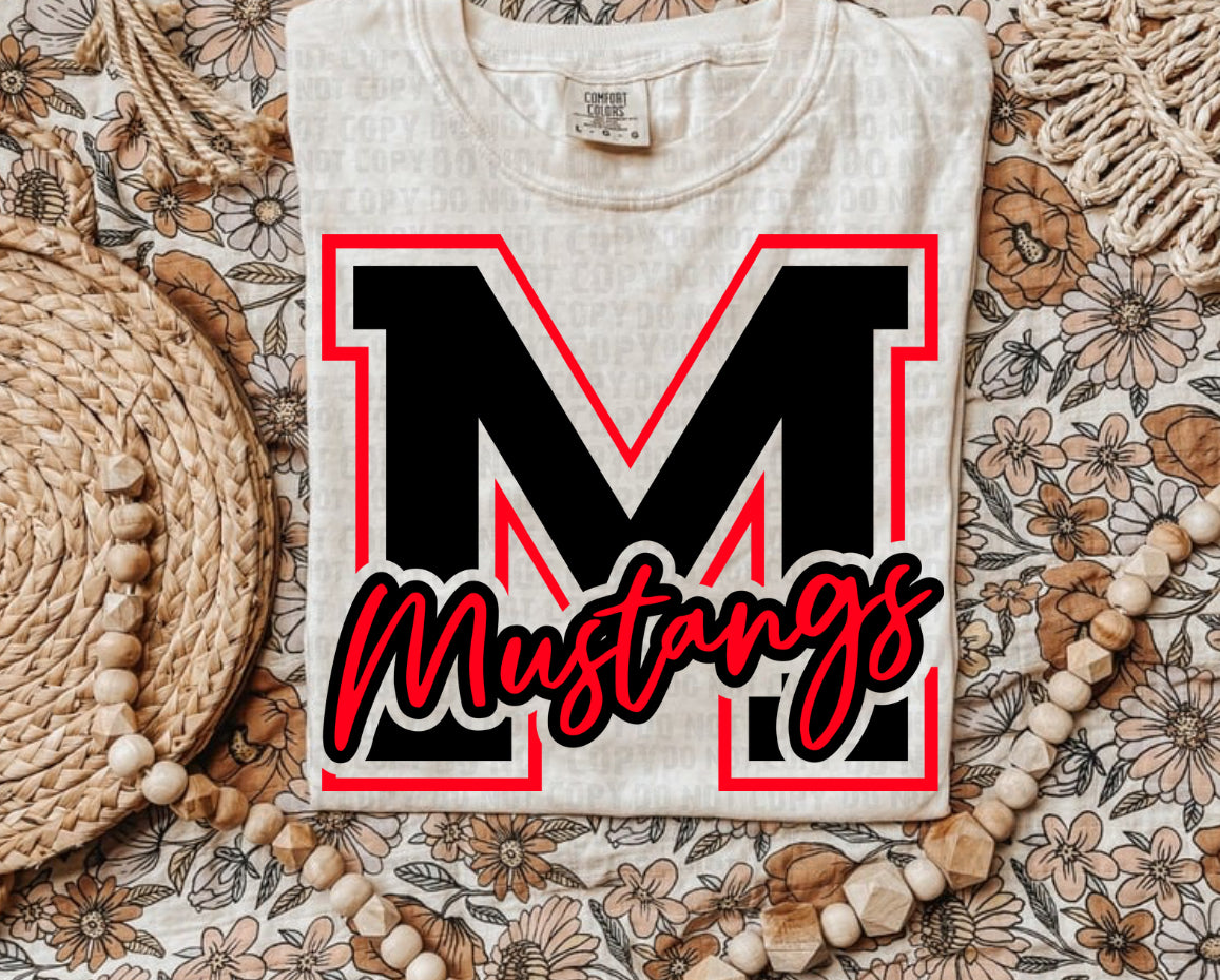 M Mustangs Black & Red - Custom