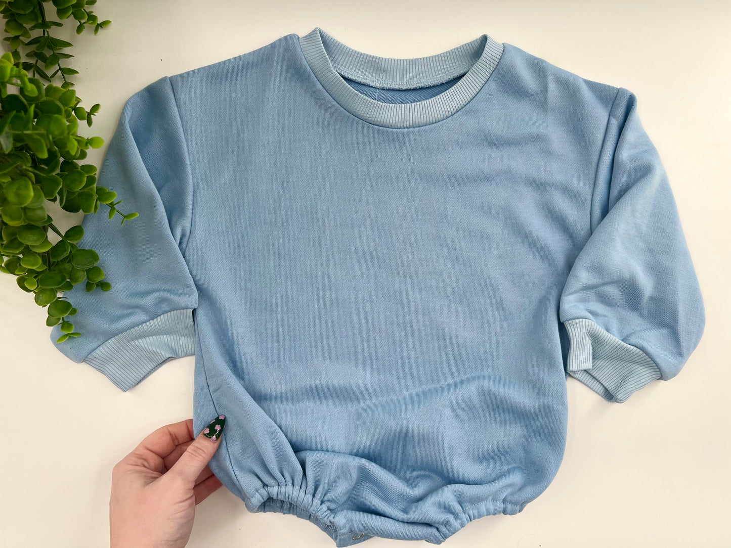 18-24 Months - Light Blue Bubble Romper