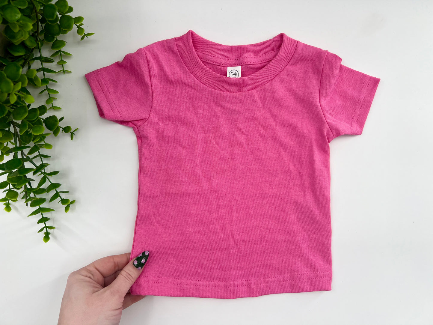 24 Months - Hot Pink Rabbit Skins Tee