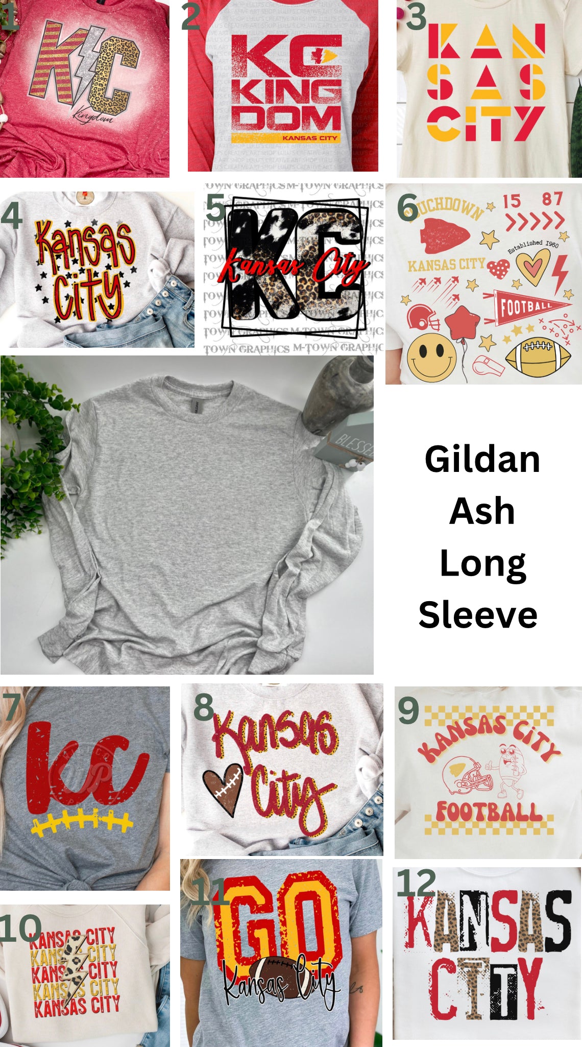 You Choose Football - Gildan Dryblend Ash Long Sleeve
