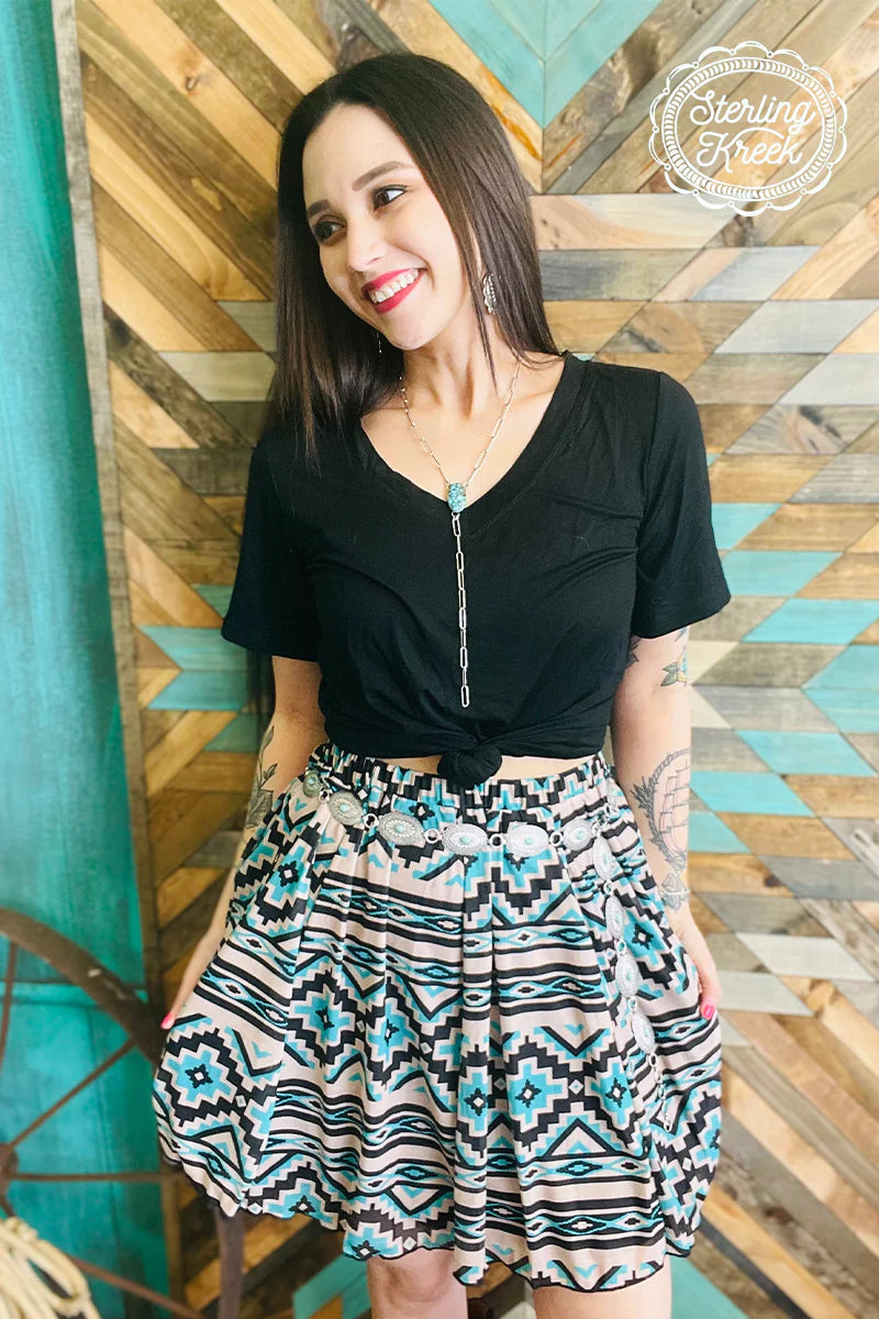 READY TO SHIP: L/XL & 2/3X - Buffalo Kreek Aztec Skirt
