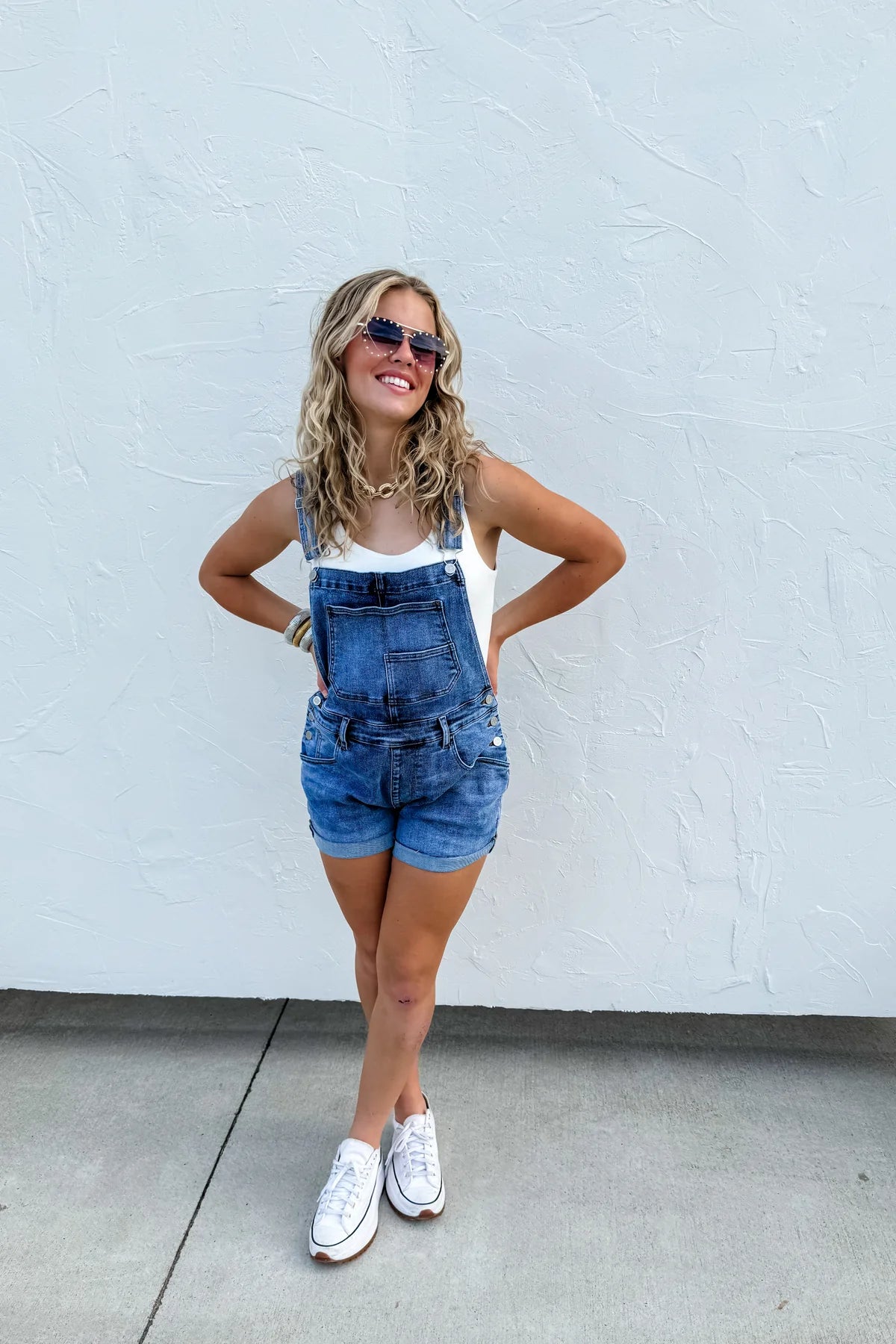 READY TO SHIP: L/XL - Kaci Short Overalls