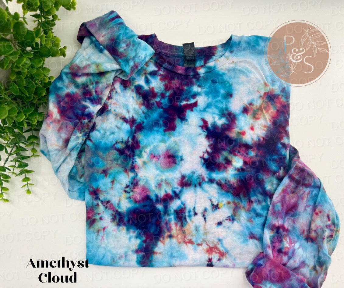 Amethyst Cloud - Ice Dyed Blank